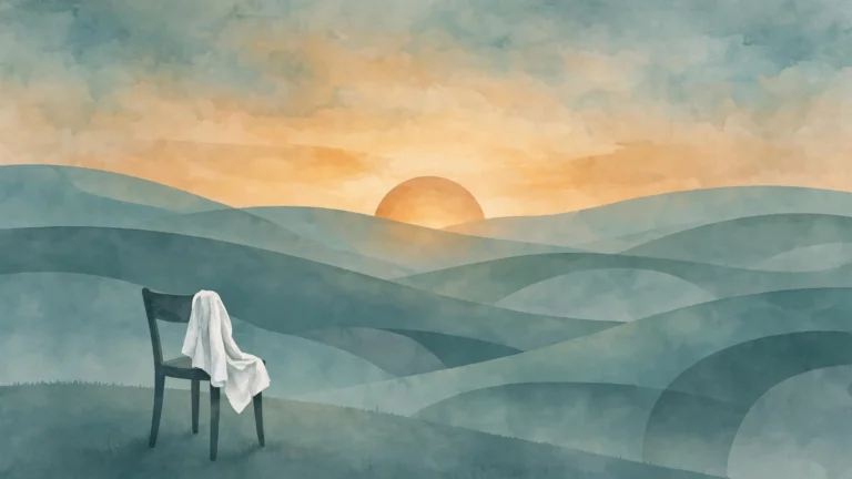 Abstract sunrise illustration symbolising the beginning of a doctor's career